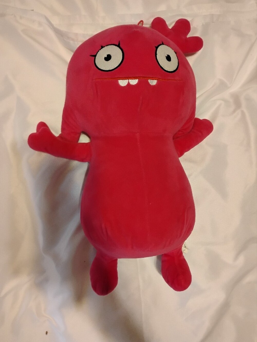 Bright Red Plush Monster Stuffed Toy for Kids